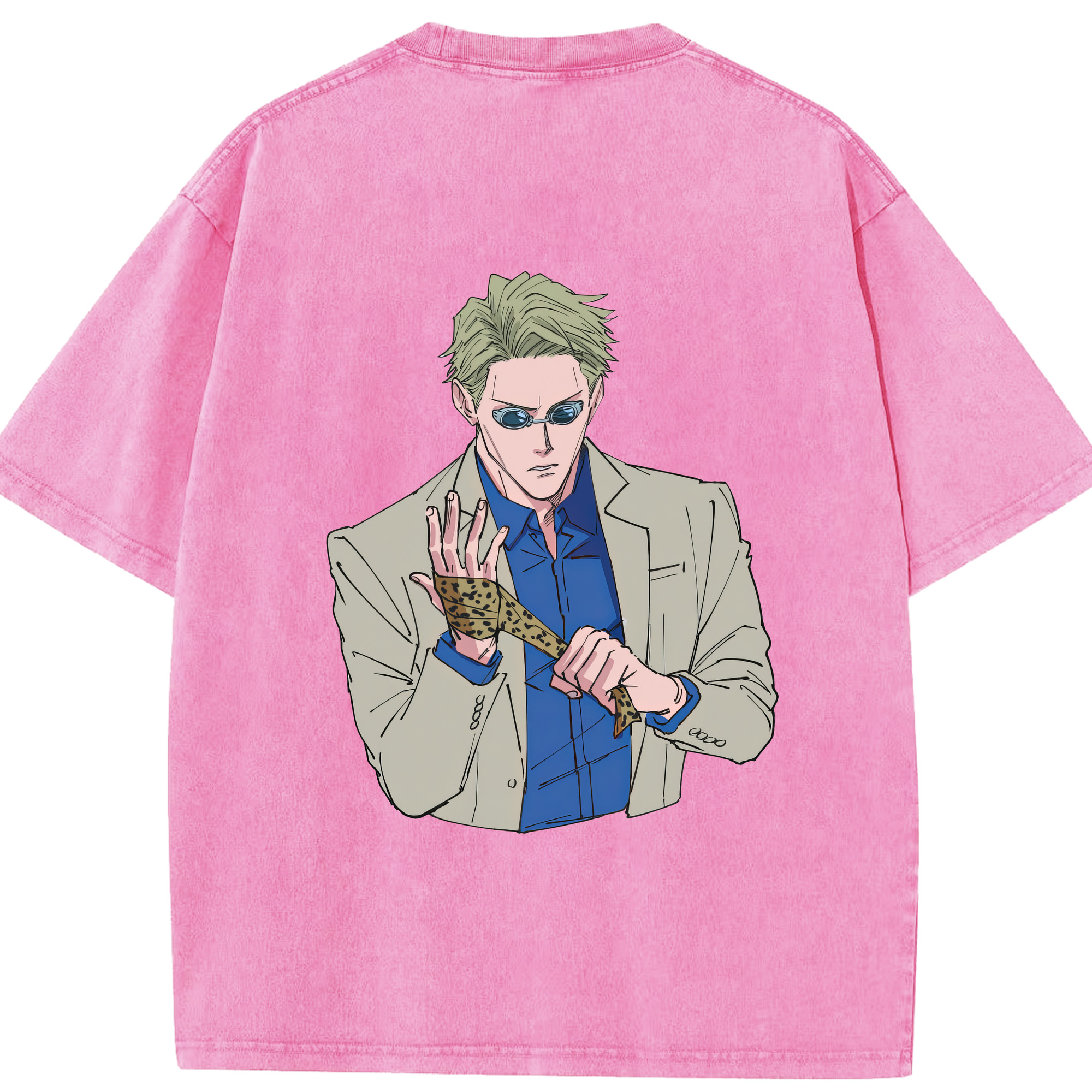 （画像用） 呪術廻戦 Jujutsu Kaisen 綿100% ヴィンテージ風 半袖Tシャツ（背面プリント）